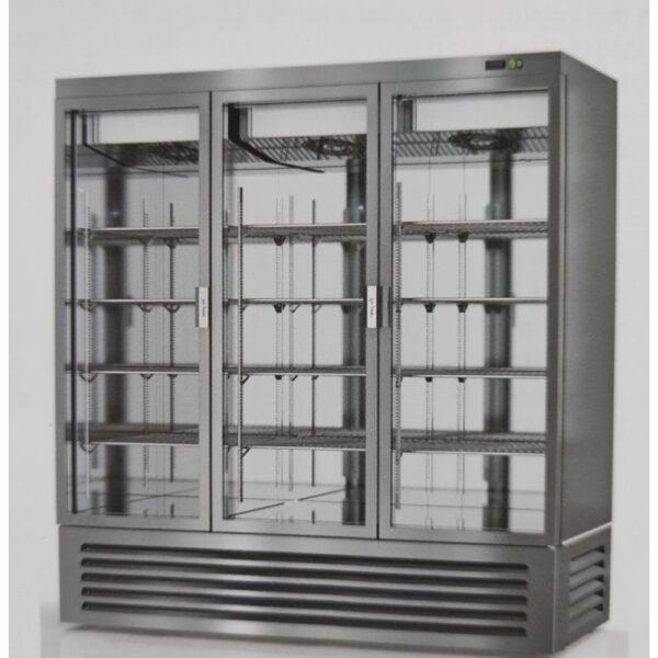 Хладилник с три стъклени врати