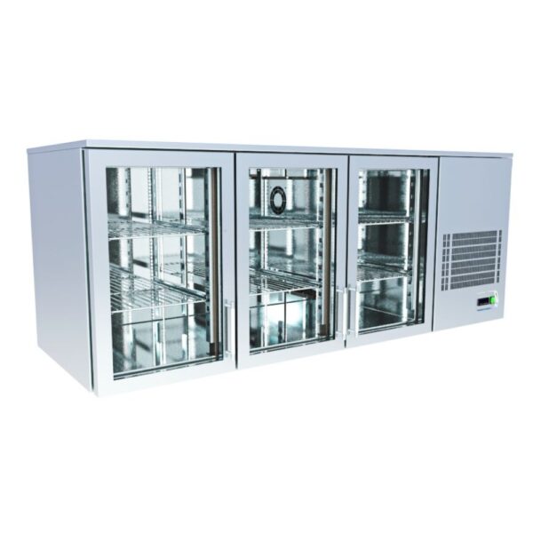 Стенна хладилна маса с три стръклени врати