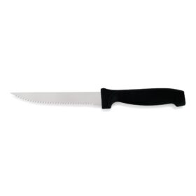 Нож за пържоли с черна дръжка 110мм. (6416110)